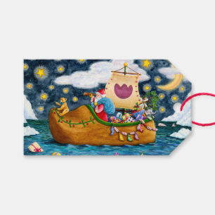 ETIQUETA PARA PRESENTE NAVIO CALÇADO NEERLANDÊS, ICEBERGS, BALEIA, URSO