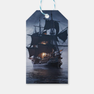 Etiqueta Para Presente Navio Galeão Pirata Espanhol