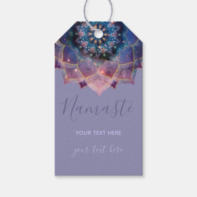 Etiqueta Para Presente Nebula Bloom | Mandala (Frente)