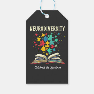 Etiqueta Para Presente Neurodiversidade celebra o Autismo do Livro do Esp