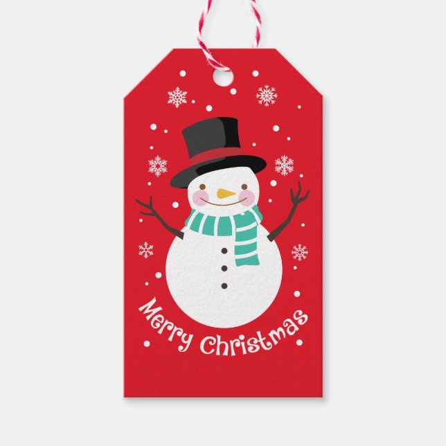 Etiqueta Para Presente Neve Adorável (Frente)
