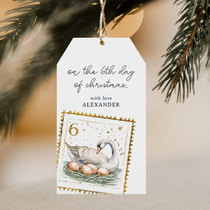 Etiqueta Para Presente No Sexto Dia do Natal