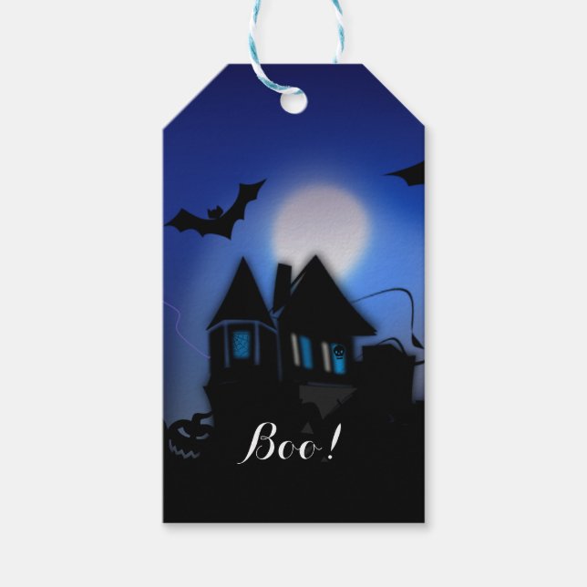 Etiqueta Para Presente Noite Assustadora, Halloween...Buu! (Frente)