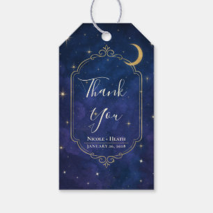 Etiqueta Para Presente Noite Entre as Estrelas Céu Celestial Casamento