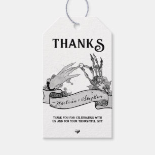 Etiqueta Para Presente Noiva Gótica ou Morra no Fim de Semana de Despedid