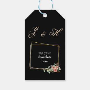 Etiqueta Para Presente Noivado e cobrir de chocolate de casamento