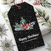 Nome Botânico Moderno Aquarela Script Natal