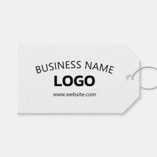 Etiqueta Para Presente Nome Comercial Editável, Site & Logotipo Carregado