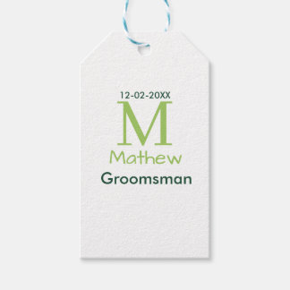 Etiqueta Para Presente nome do padrinho verde masculino letra data pastel