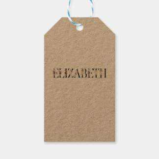 Etiqueta Para Presente Nome Elizabeth