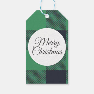 Etiqueta Para Presente Nome Personalizado de Natal da Xadrez de Buffalo V