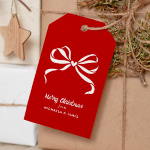 Etiqueta Para Presente Nomes Personalizados Arco de Natal Feliz