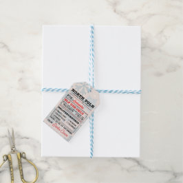 Etiqueta Para Presente North Pole Express: Special Delivery Tag
