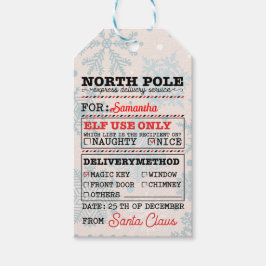 Etiqueta Para Presente North Pole Express: Special Delivery Tag