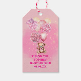 Etiqueta Para Presente Nós Mal Podemos Esperar Hidrângeas Rosas Balões