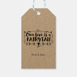 Etiqueta Para Presente NOSSO AMOR É UM CONTOS DE FADAS Favor de Casamento