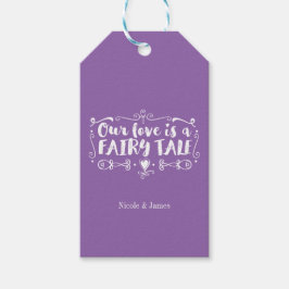 Etiqueta Para Presente NOSSO AMOR É UM CONTOS DE FADAS Favor de casamento