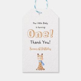 Etiqueta Para Presente Nosso Bebê Está Transformando Um primeiro aniversa