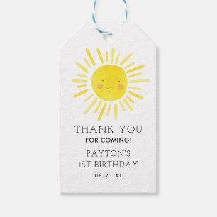 Etiqueta Para Presente Nosso Pequeno Aniversário Do Festa Sunshine Agrad