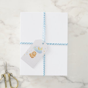 Etiqueta Para Presente Nova Etiqueta de Presente de Bebê Leão - Estrelas
