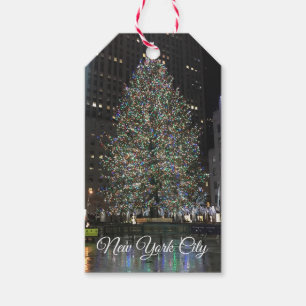 Etiqueta Para Presente Nova Iorque Rockefeller Center Árvore de Natal NY