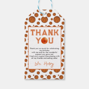 Etiqueta Para Presente Novato do Ano de Basquete de primeiro aniversario