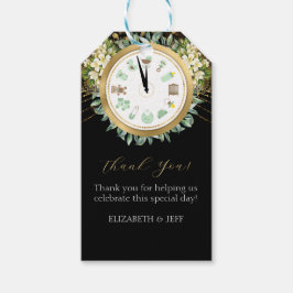 Etiqueta Para Presente Novo Ano Novo Chá de fraldas Relógio de Bebê