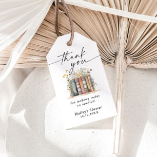 Etiqueta Para Presente Novo capítulo inicia Chá de panela de flor selvage