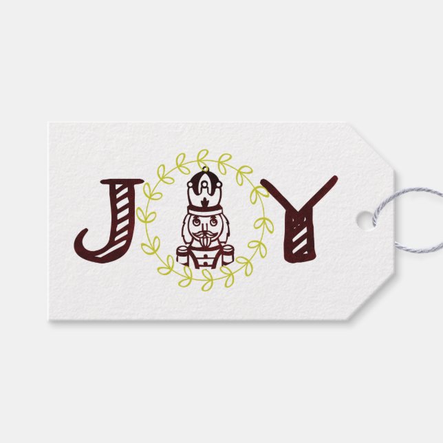 Etiqueta Para Presente Noz-cracker Natal Personalizado (Frente (horizontal))
