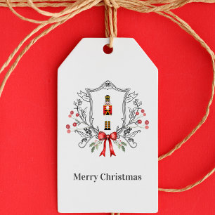 Etiqueta Para Presente Noz-cracker personalizado do Natal