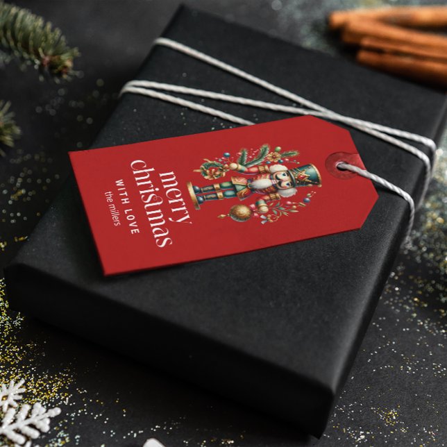 Etiqueta Para Presente Nozes de Natal Festivas (Criador carregado)