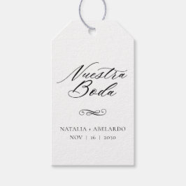 Etiqueta Para Presente Nuestra Boda Gift Tags