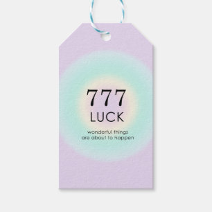 Etiqueta Para Presente Números de anjo Numerologia 777 Sorte  