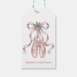 Etiqueta Para Presente Nutcracker Ballet Slippers with Pink Ribbon