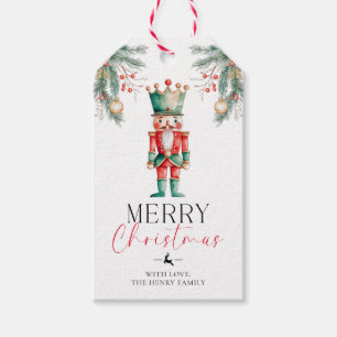 Etiqueta Para Presente Nutcracker Merry Christmas Gift Tags