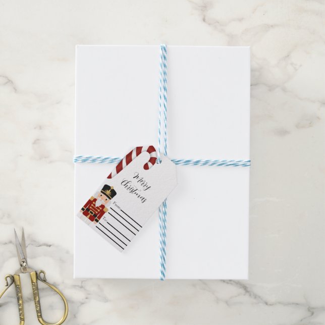 Etiqueta Para Presente Nutcracker Natal Clássico (Com cordão)