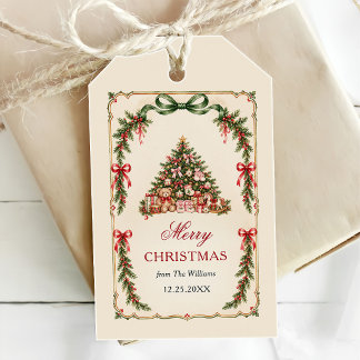 Etiqueta Para Presente Nutcracker red bow Christmas Party