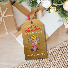 Etiqueta Para Presente Nutcracker's Funny Mouse King Feliz Natal