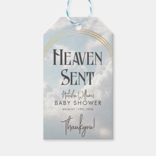 Etiqueta Para Presente Nuvens do Céu Enviadas Arco Boho Chuvada de Bebê