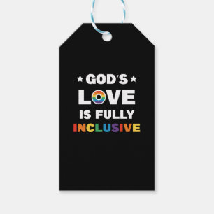 Etiqueta Para Presente O Amor de Deus é Totalmente Inclusivo Mês do Orgul