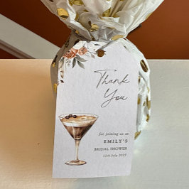 Etiqueta Para Presente O amor é criar o Chá Espresso Martini Obrigado