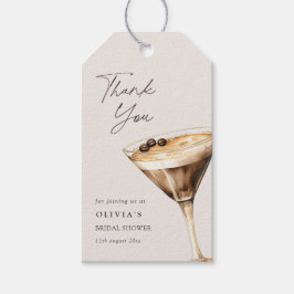 Etiqueta Para Presente O amor é criar o Chá Espresso Martini Obrigado