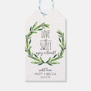 Etiqueta Para Presente O amor é favor doce dos casais do casamento
