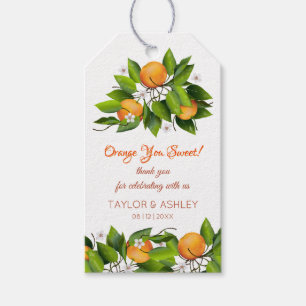 Etiqueta Para Presente O Amor é Fruta de Laranja Doce Casamento