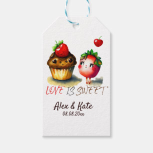 Etiqueta Para Presente O amor é uma doce marca de presentes
