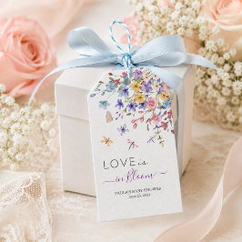 Etiqueta Para Presente O Amor Está em Flor Camarões Chás de Bebê