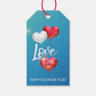 Etiqueta Para Presente O amor está nos balões dos namorados do ar - Tag