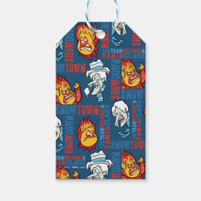 Etiqueta Para Presente O ANO SEM A Neve SANTA CLAUS™ (Frente)