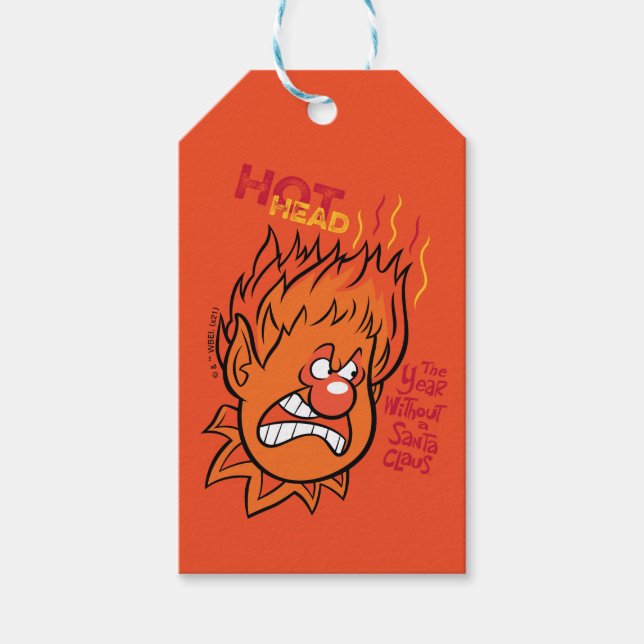Etiqueta Para Presente O ANO SEM SANTA CLAUS™ | Cabeça Quente (Frente)