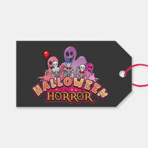 Etiqueta Para Presente O Assustador do Halloween provoca horror